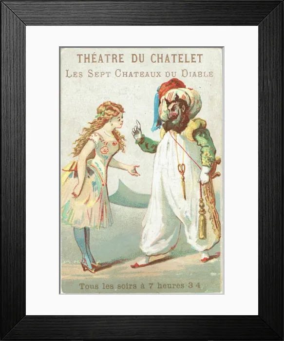 Framed Print : Les Sept Chateaux de Diable by MM. Dennery and C Clairville Framed Print : Les Sept Chateaux de Diable by MM. Dennery and C Clairville