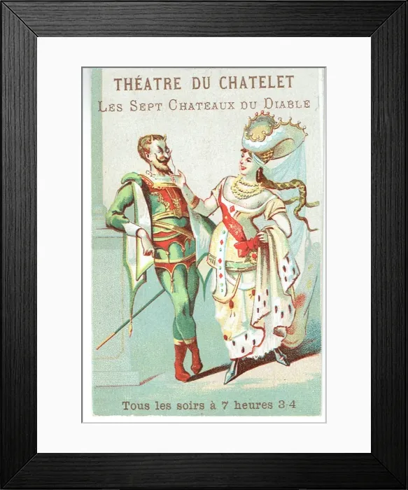 Framed Print : Les Sept Chateaux de Diable by MM. Dennery and C Clairville Framed Print : Les Sept Chateaux de Diable by MM. Dennery and C Clairville