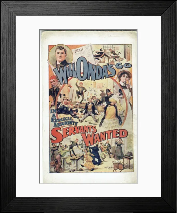 Framed Print : Servants Wanted by Will Onda Framed Print : Servants Wanted by Will Onda