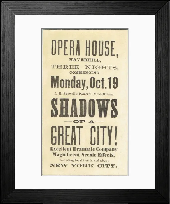 Framed Print : Shadows of a Great City by J Jefferson & L R Sherwell Framed Print : Shadows of a Great City by J Jefferson & L R Sherwell