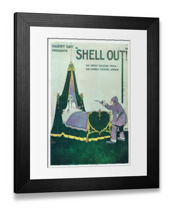 Framed Print : Shell Out revue by Albert de Courville and Wal Pink Framed Print : Shell Out revue by Albert de Courville and Wal Pink