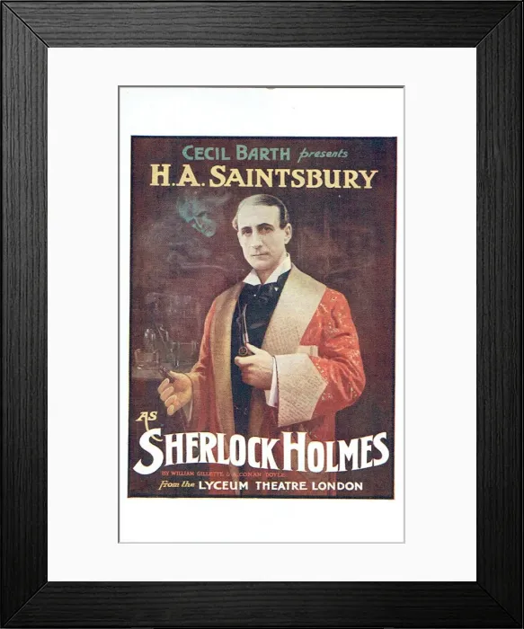 Framed Print : Sherlock Holmes by Arthur Conan Doyle and William Gillette Framed Print : Sherlock Holmes by Arthur Conan Doyle and William Gillette