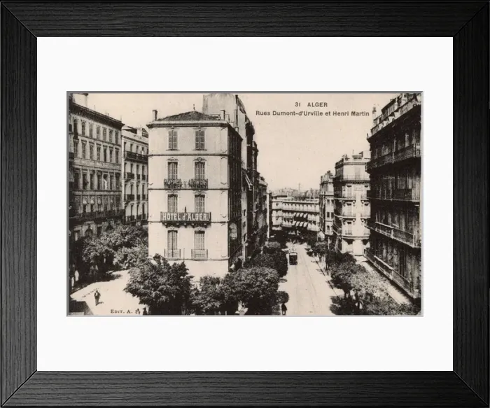 Framed Print : Hotel d Alger, Rue Dumont-d Urville, Algiers, Algeria Framed Print : Hotel d Alger, Rue Dumont-d Urville, Algiers, Algeria