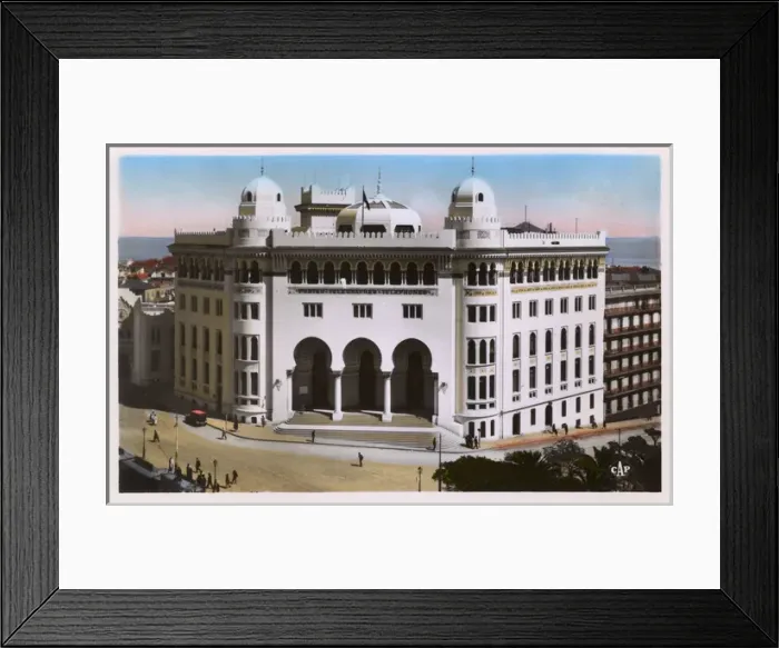 Framed Print : Aerial view of Post Office, Algiers, Algeria Framed Print : Aerial view of Post Office, Algiers, Algeria