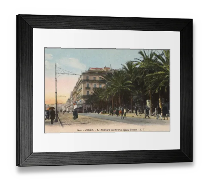 Framed Print : Boulevard Carnot and Square Bresson, Algiers, Algeria Framed Print : Boulevard Carnot and Square Bresson, Algiers, Algeria