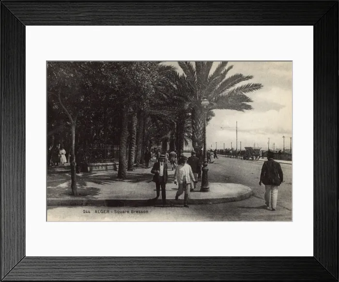 Framed Print : Square Bresson, Algiers, Algeria Framed Print : Square Bresson, Algiers, Algeria