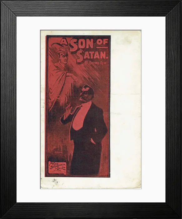Framed Print : A Son of Satan by Clifford Rean Framed Print : A Son of Satan by Clifford Rean