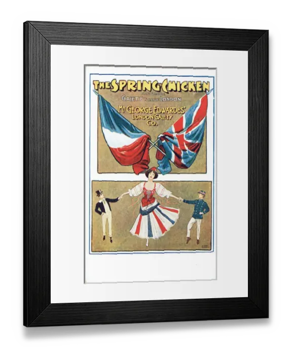 Framed Print : The Spring Chicken by George Grossmith Framed Print : The Spring Chicken by George Grossmith