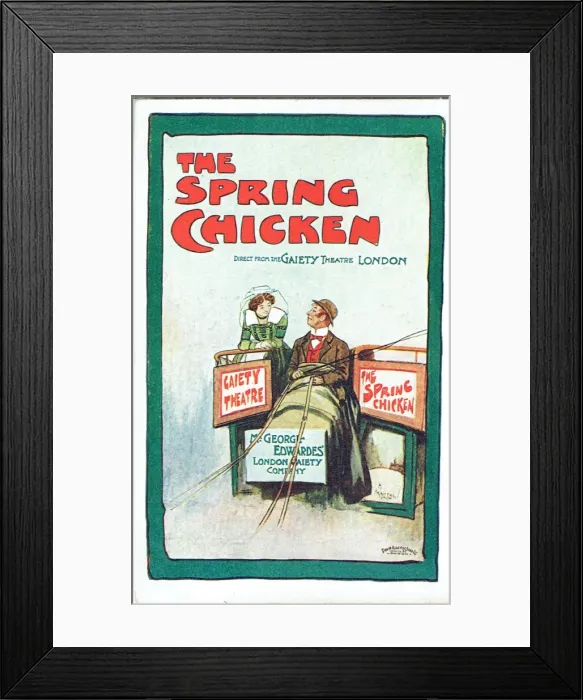 Framed Print : The Spring Chicken by George Grossmith Framed Print : The Spring Chicken by George Grossmith