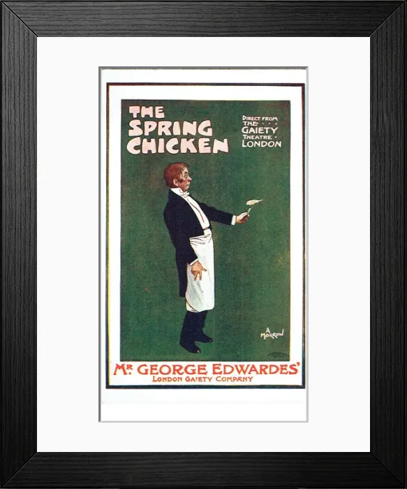 Framed Print : The Spring Chicken by George Grossmith Framed Print : The Spring Chicken by George Grossmith