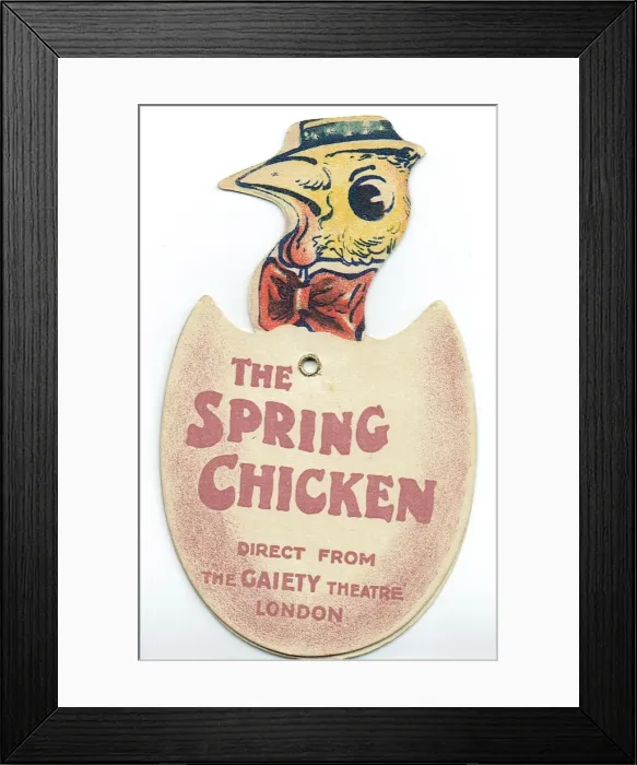 Framed Print : The Spring Chicken by George Grossmith Framed Print : The Spring Chicken by George Grossmith