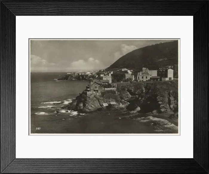 Framed Print : Coastal villas and point, Algiers, Algeria Framed Print : Coastal villas and point, Algiers, Algeria