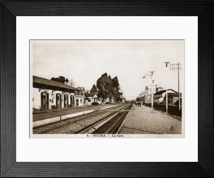 Framed Print : Railway station, Rouiba, Algiers, Algeria Framed Print : Railway station, Rouiba, Algiers, Algeria