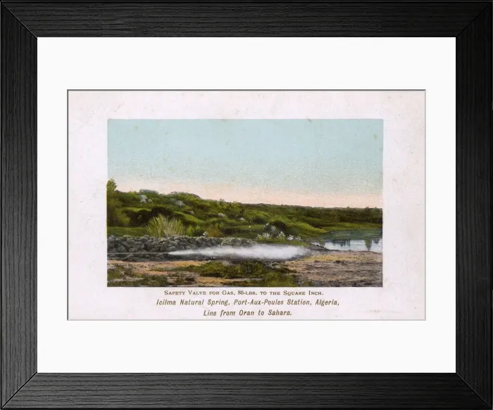 Framed Print : Icilma natural spring, Port-aux-Poules, NW Algeria Framed Print : Icilma natural spring, Port-aux-Poules, NW Algeria