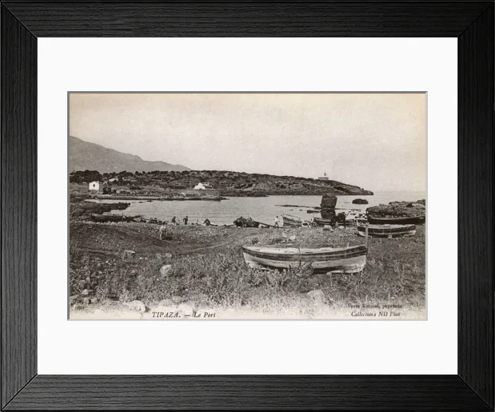 Framed Print : View of the port, Tipaza, Algeria, North Africa Framed Print : View of the port, Tipaza, Algeria, North Africa