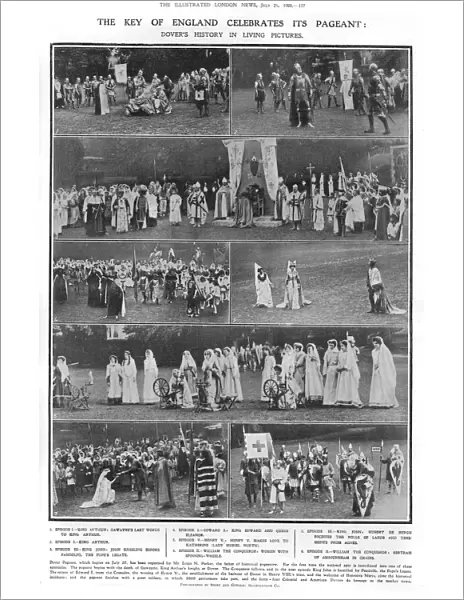 The Key of England celebrates its pageant, 1908