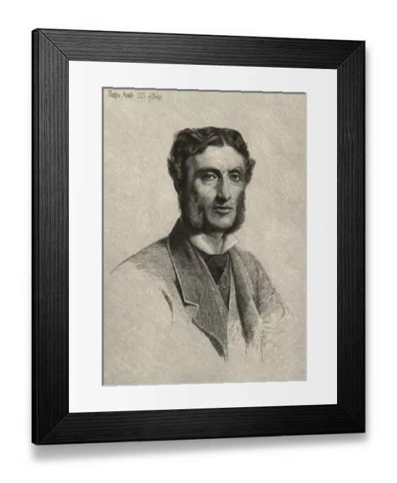 Framed Print : Matthew Arnold by Anthony Frederick Augustus Sandys Framed Print : Matthew Arnold by Anthony Frederick Augustus Sandys