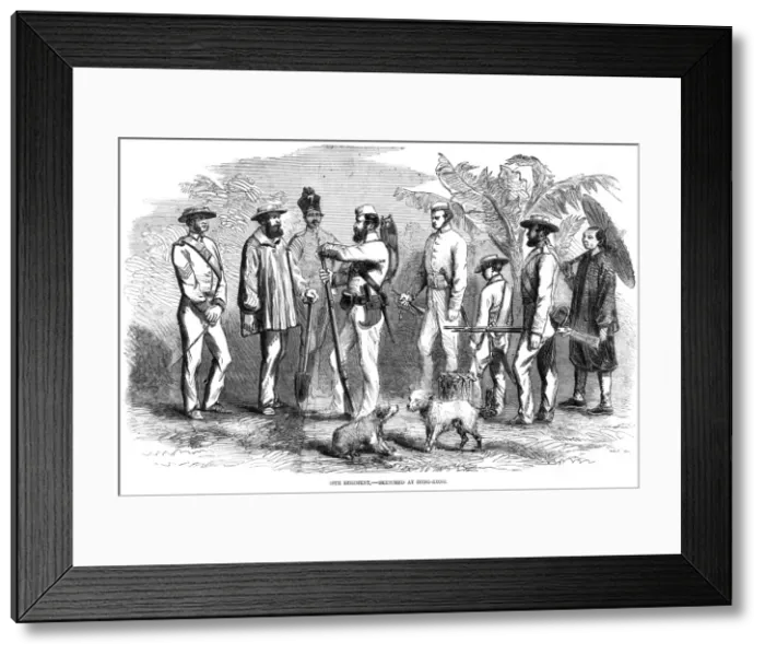 Framed Print : British troops in Hong Kong Framed Print : British troops in Hong Kong