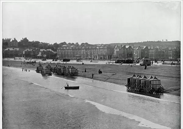Paignton, photograph taken from the pier, of Sands beach