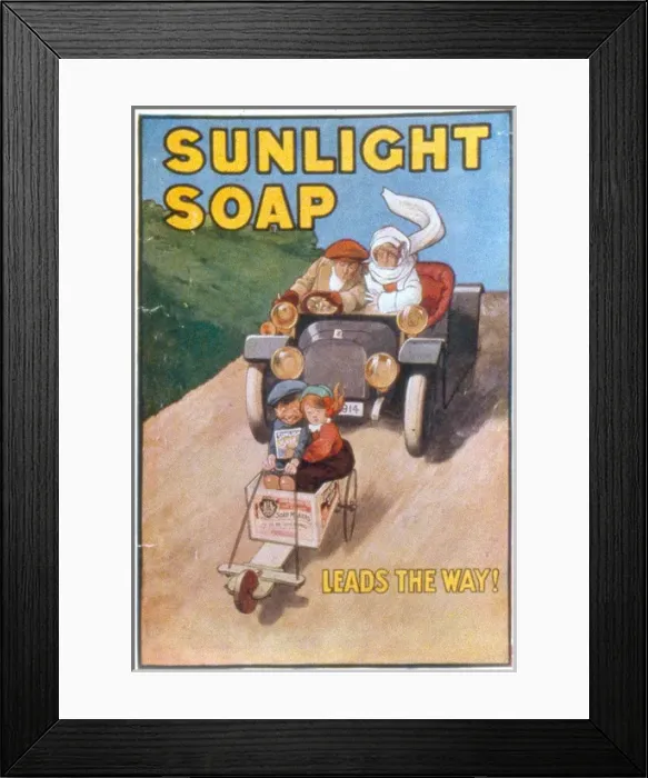 Framed Print : Poster advertising Sunlight Soap Framed Print : Poster advertising Sunlight Soap