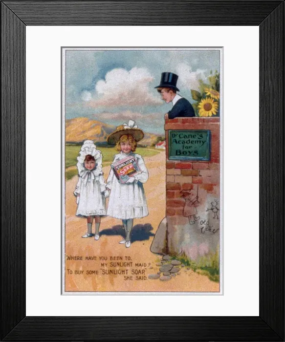 Framed Print : Poster advertising Sunlight Soap Framed Print : Poster advertising Sunlight Soap