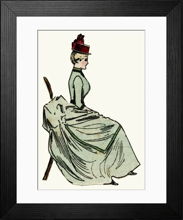 Framed Print : Large bustle 1886 Framed Print : Large bustle 1886