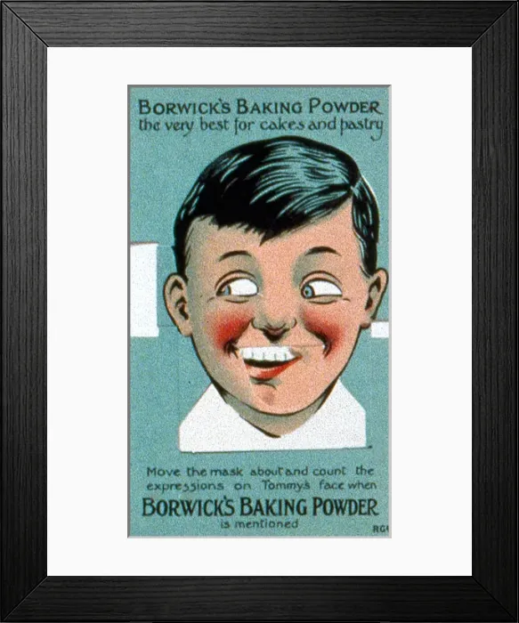 Framed Print : Advertisement for Borwicks Baking Powder Framed Print : Advertisement for Borwicks Baking Powder