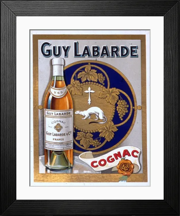 Framed Print : Poster advertising Guy Labarde Cognac Framed Print : Poster advertising Guy Labarde Cognac