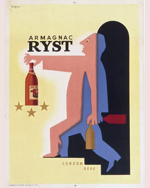 Poster advertising Ryst Armagnac