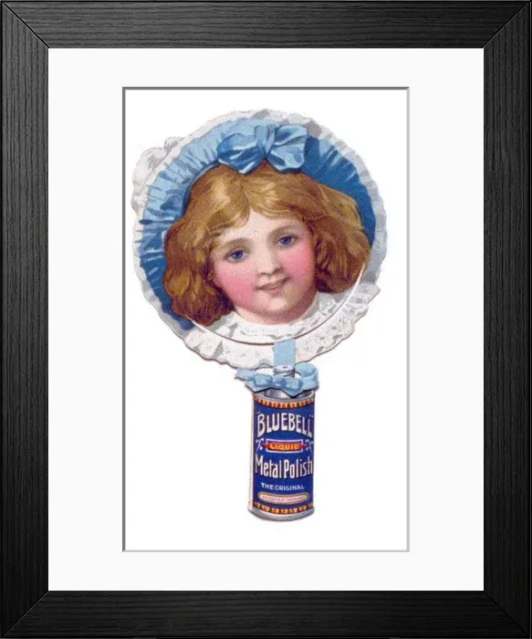 Framed Print : Cutout advertisement for Bluebell metal polish Framed Print : Cutout advertisement for Bluebell metal polish