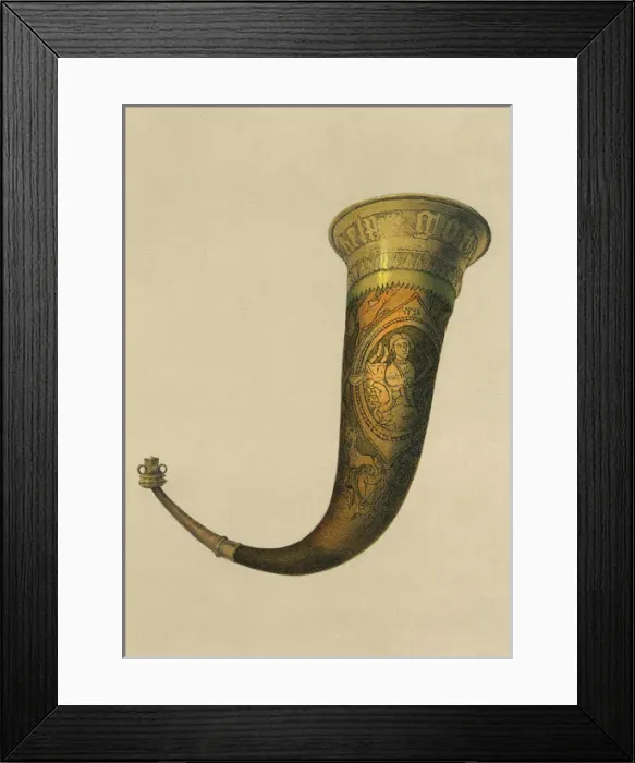 Framed Print : Norwegian Drinking Horn Framed Print : Norwegian Drinking Horn