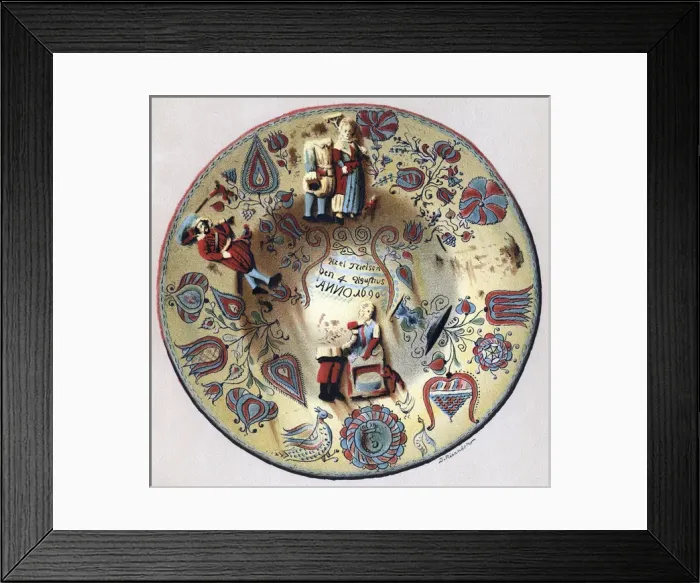 Framed Print : 17th century Swedish Plate Framed Print : 17th century Swedish Plate