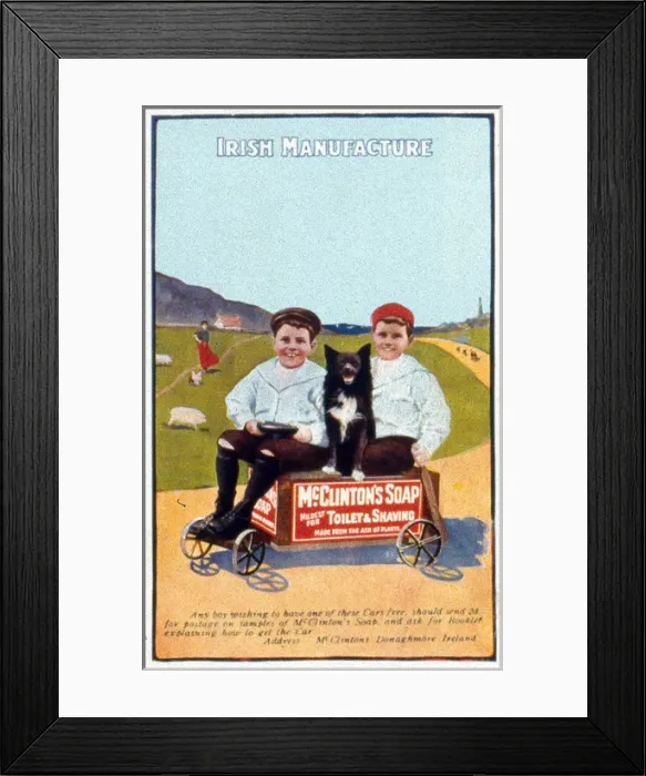 Framed Print : Poster advertising McClintons Soap Framed Print : Poster advertising McClintons Soap