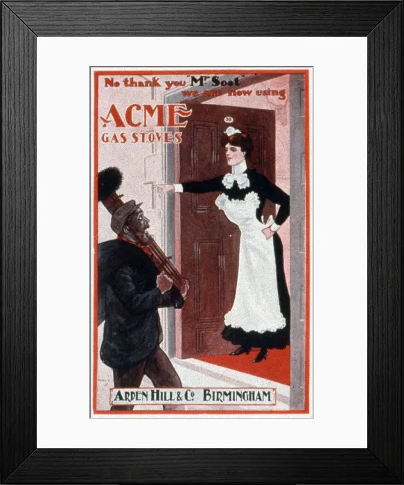 Framed Print : Advertisement for Acme gas stoves Framed Print : Advertisement for Acme gas stoves