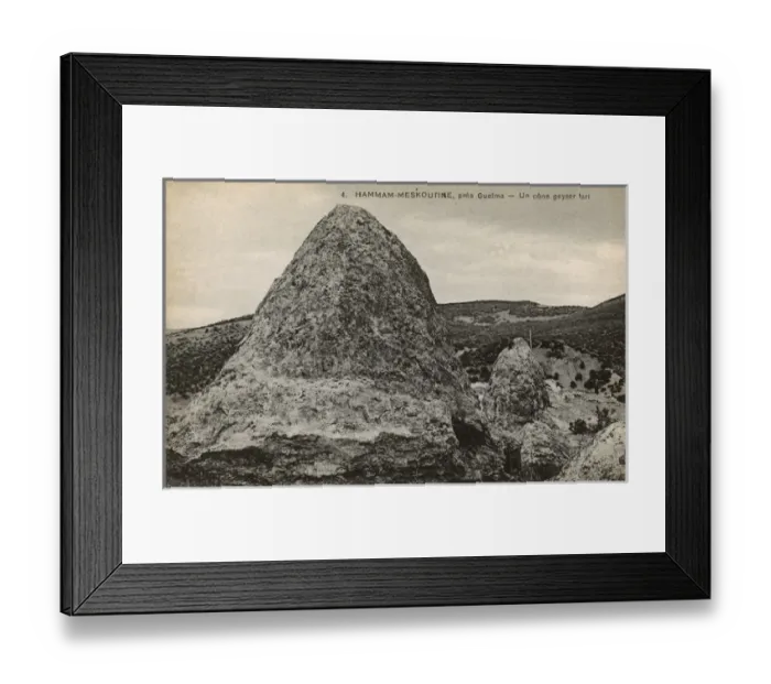 Framed Print : Dried geyser cone in Hammam Maskhoutine, Algeria Framed Print : Dried geyser cone in Hammam Maskhoutine, Algeria