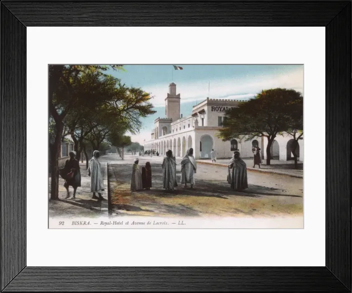 Framed Print : Avenue de Lacroix and Royal Hotel, Biskra, Algeria Framed Print : Avenue de Lacroix and Royal Hotel, Biskra, Algeria