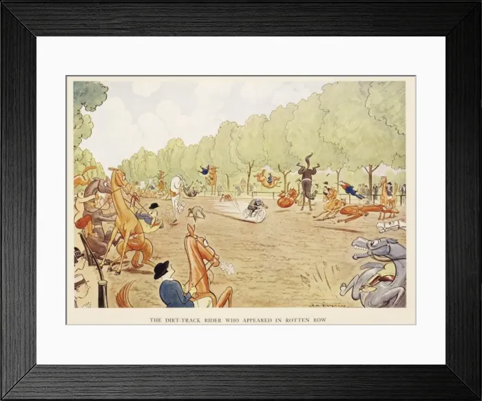 Framed Print : The Dirt-Track Rider who appeared in Rotten Row Framed Print : The Dirt-Track Rider who appeared in Rotten Row