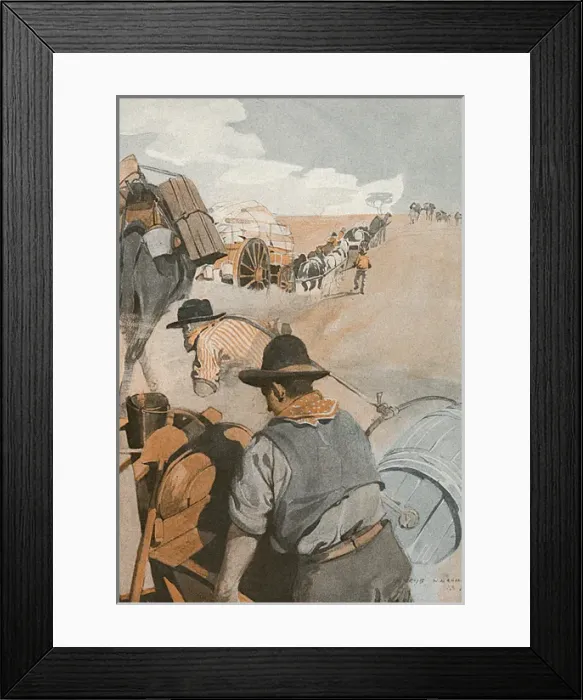 Framed Print : Gold prospectors on the way to Coolgardie, Australia Framed Print : Gold prospectors on the way to Coolgardie, Australia
