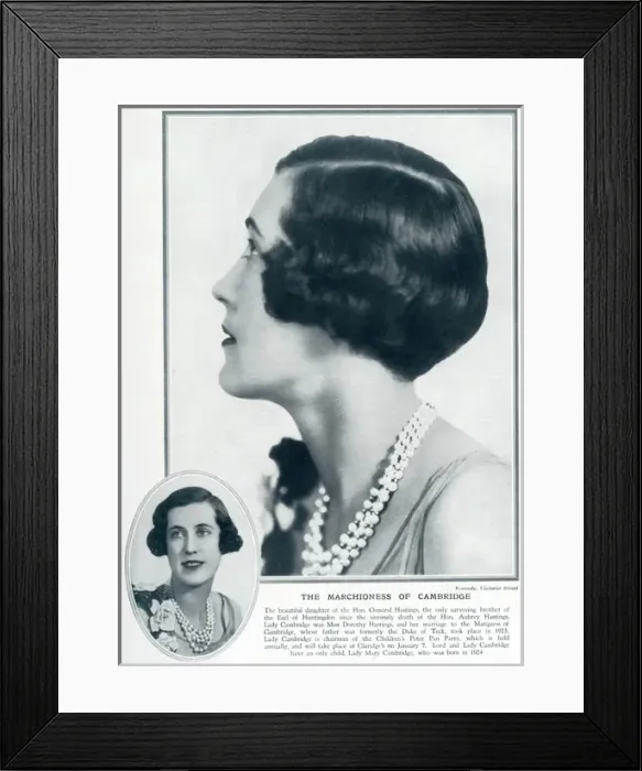 Framed Print : The Marchioness of Cambridge Framed Print : The Marchioness of Cambridge