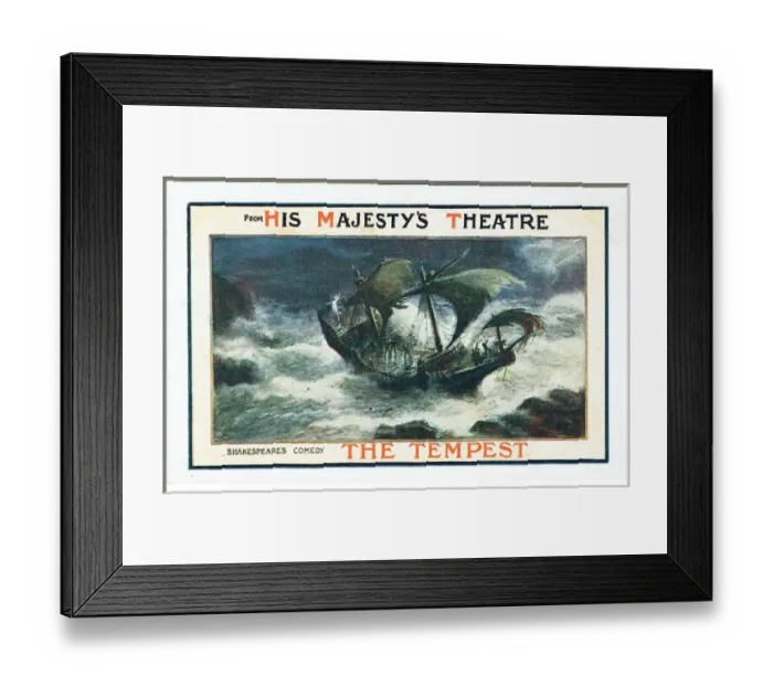 Framed Print : The Tempest by William Shakespeare Framed Print : The Tempest by William Shakespeare