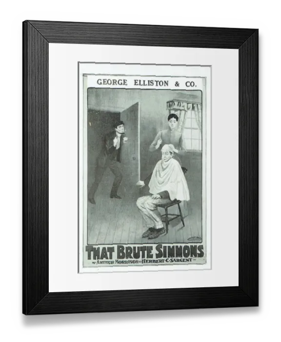 Framed Print : That Brute, Simmons by H C Sargeant and Arthur Morrison Framed Print : That Brute, Simmons by H C Sargeant and Arthur Morrison
