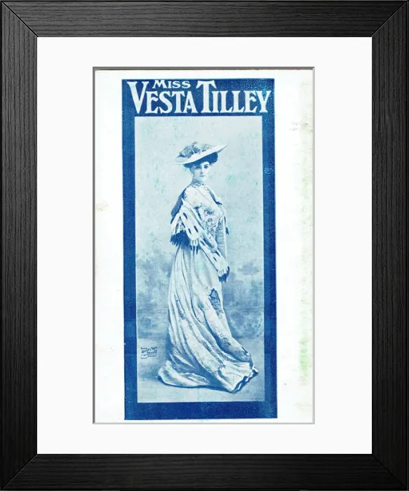 Framed Print : Vesta Tilley (1864 - 1952)