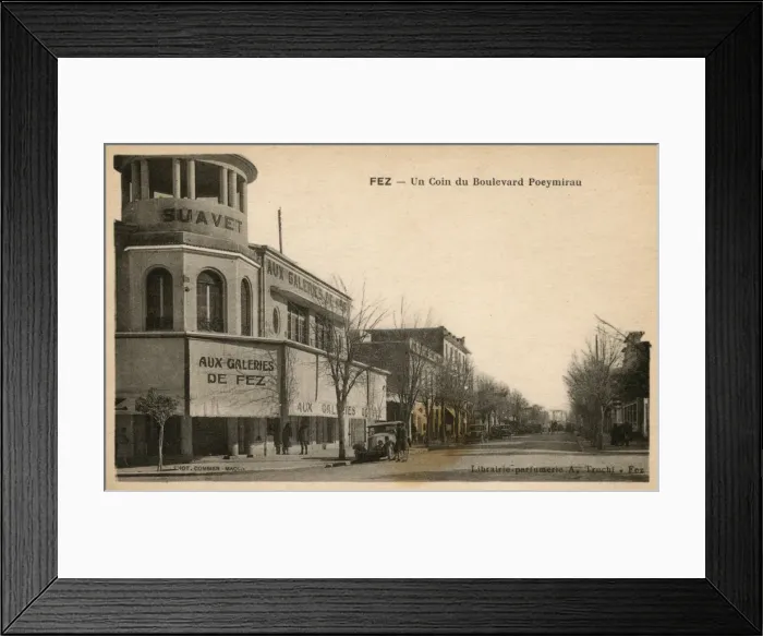 Framed Print : Boulevard Poeymirau, Fez (Fes), Morocco Framed Print : Boulevard Poeymirau, Fez (Fes), Morocco
