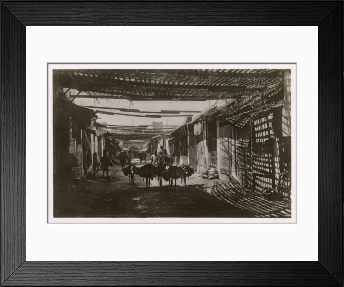 Framed Print : Shaded bazaar in the Souk, Fez (Fes), Morocco Framed Print : Shaded bazaar in the Souk, Fez (Fes), Morocco