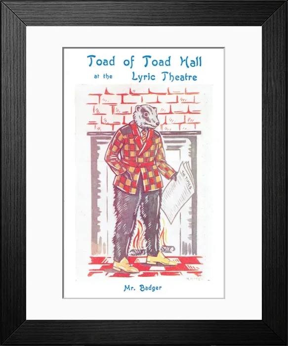 Framed Print : Toad of Toad Hall by A A Milne Framed Print : Toad of Toad Hall by A A Milne