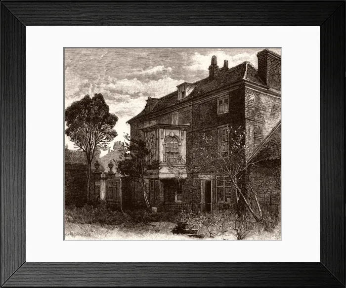 Framed Print : Hogarth / Chiswick Home Framed Print : Hogarth / Chiswick Home