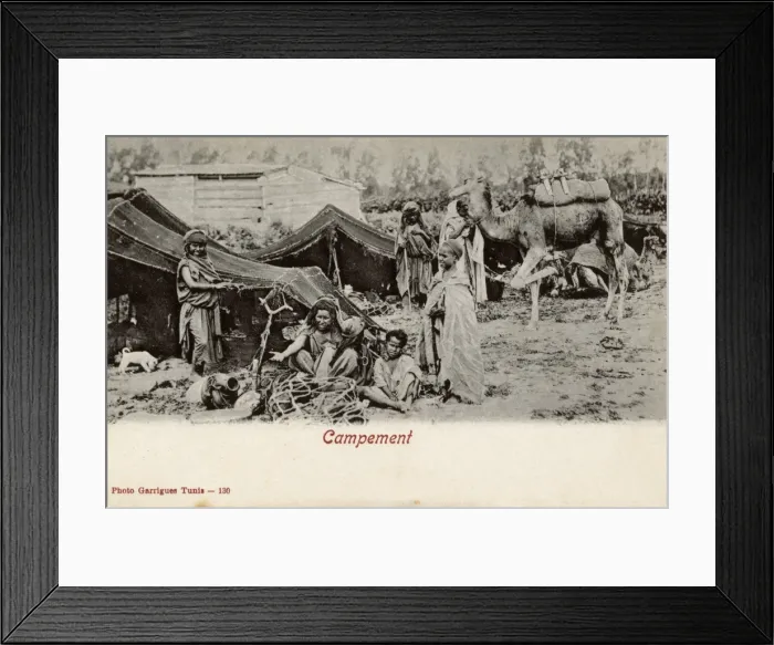 Framed Print : Arab encampment, Tunisia, North Africa Framed Print : Arab encampment, Tunisia, North Africa