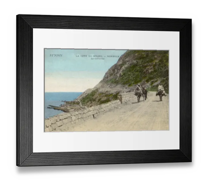 Framed Print : Coast road at Korbous (Qorbus), Tunisia, North Africa Framed Print : Coast road at Korbous (Qorbus), Tunisia, North Africa