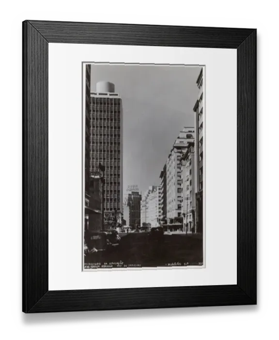 Framed Print : Brazil - Ministry of Education - Avenida Graca Aranha, Rio Framed Print : Brazil - Ministry of Education - Avenida Graca Aranha, Rio