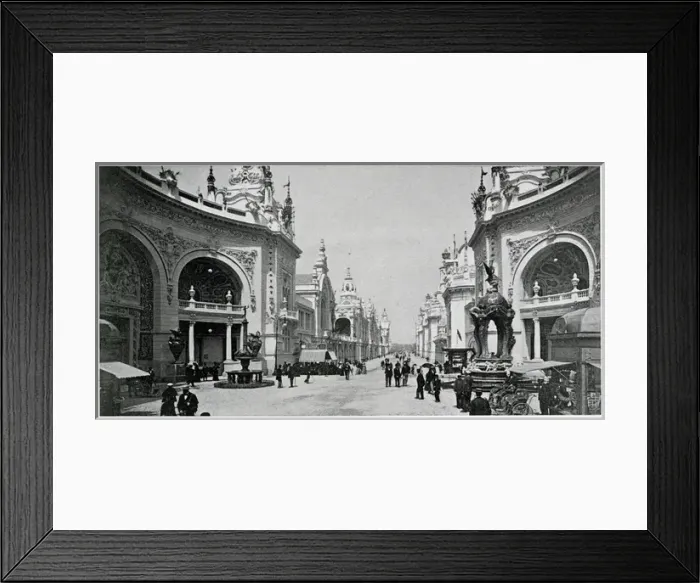Framed Print : Paris Exhibition - Esplanade des Invalides 1900 Framed Print : Paris Exhibition - Esplanade des Invalides 1900
